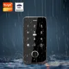 Bloquear Tuya Smart Door Access Control Controller IP65 Cartão de impressão digital à prova d'água App NFC App Password Desbloquear Máquina de controle de acesso