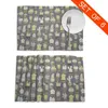 TACK MATS LIGNE CACTUS ISOSOTION DU CACTUS PLACE POUR LA PAYABLE DE CUITSE LAVABLE PLATES LATMATS BOL MAT MAT SET DE 6