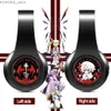 Telefon komórkowy słuchawki anime projekt remilia szkarłatny słodki bezprzewodowy zestaw słuchawkowy Bluetooth v5.0 stereo składane słuchawki do gier