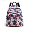 Torby wielofunkcyjne Nowe damskie drukowane plecak Wodoodporny uniwersytet mody Laptop Laptop Bag School Travel Travel Boo YQ240407