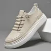 Casual Shoes Herrener italienischer echter Leder Mode Sport klassischer Elastizität für Männer Sneakers Outdoor Skateboardschuh im Freien