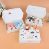 Enveloppe cadeau 5pcs Joyeux Noël Paperboard Candy Box Cartoon Cookie Supplies Vismas NAVIDAD ANNÉE