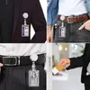 Nyckelringar Infällbar metalltråd Keychain Pull Badge Reel ID LANYARD NAMN TAG Card Easy to-Pull Spuckle Rope Elastic Key Ring