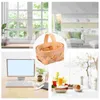 Storage Bottles 12 Pcs Eggs Woven Basket Child Food Hamper Wedding Flower Wooden Home Ornaments