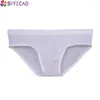 Underpantes respiráveis gelo seda relembro resumos ultrafinos de lingerie de calcinha de calcinha e baixa transparente da cintura transparente