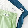 3PCSSet M4XL Ice Silk Highelastic Mens Panties Summer Loose Cool Boxers Briefs Front Open Buckle Breathable Pajama Pants 240326