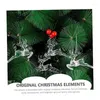 Forniture per feste renne sospese per gli ornamenti natalizi di fiocchi di neve in vetro albero decorazione cristallina come ciondolo acrilico mostrato