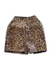 Short féminin Deat Fashion Sexy Sequins Women's Leopard Short 2023 AUTUMNE NOUVELLE COLLECTION HIGH TAILLE LAG LIGE COURT PANTEL FEMME TRENDY 11XX6963 J240103