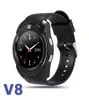 V8 Smart Watches Wristband Watch 03M Camera SIM TF Card IPS HD Circle Screen Smartwatch For Android with retail box5620534