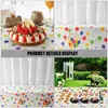 Tableau de table 2 pcs d'anniversaire de fête d'anniversaire Runner Theme décoration Girl Impression de banquet de dessin animé en plastique Camping