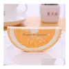 Party Favor Creative Fruit Shape Notes Paper Cute Apple Lemon Pear Stberry Memo Pad Sticky School Office Supply Drop Delivery Home Gar Dholv