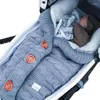 Decken warm warmes Baby Schlafsack Hüllkurve Winter Kid Schlafsack Fußmiss Kinderwagen Stricker Schlaf Sack geborene Strickwolle wolle wickeln