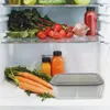Förvaringsflaskor färskt innehavare containrar kylskåp ingefära arrangör multifunktionell låda stapelbar mat pp tätning hållare