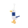 Keychains Lanyards Plush refueling duck cute cartoon doll keychain car pendant backpack bag decoration Q240403