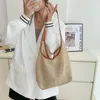 Lady Beach Bags Forest Women's Bag Literature Straw Woven Shoulder Korean Casual Large Capacity Handbag Trend