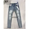 Designer Purple Brand Jeans für Männer Frauen Hosen lila Sommerloch Hight Qualität Stickerei Jean Denim Hosen Herren Purple Jeans 222