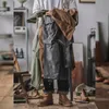 Retro American Cotton Overalls Bibs Loose Washing Jumpsuit Mens Suspenders Four Seasons Full Length Baggy Pants 240401