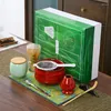 Teaware set 4-9 st handgjorda hem Easy Clean Matcha Tea Set Tool Stand Kit Bowl Vispa Scoop Gift Ceremoni Traditionella japanska tillbehör