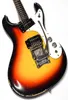 Тяжелая реликвическая мосрита Ventures 3 Tone Sunburst Electric Guitar Bigs Tremolo Bridge Black P90 Пикапы Little Dot Inlay Chrome Hard6740063