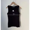 Tanktops damesontwerper gebreide t-shirt geborduurde yoga sporttank top