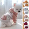 Dog Apparel Excellent Pet Sweatshirt With Tow Ring Jacket Eye-catching Dogs Fleece Coat Hoodie Pets Clothing Dress Up