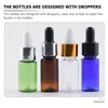 Botellas de almacenamiento Fugas de fuga Viajamiento de aceite esencial Colterial Cipado de plástico transparente Perfume