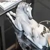 Artes e artesanato Escultura de cavalos Ornamentos de arte de animais de estátua Decoração de estátua Crafts Acessórios para casa Exibições Exposições Fiurinas Miniaturas IFTL2447