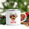 Partyversorgungen personalisierte Weihnachtshirschbecher Custom Name Xmas Cup Kaffee Milch Tassen Wein Bier Saft Tassen Geschenk Geschenk