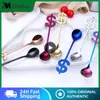 Spoons 1PCS Stainless Steel Musical Notes Coffee Spoon Stirring Cup Music Stick Ice Cream Gift