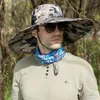 Big Head Size Fishing Hat for Mens Summer Outdoor Shading Hiking Panama Sunscreen Fishermans Bucket Male 6064CM y240320