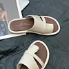 Hausschuhe Frauen außerhalb Street Beach Style Soft Light Fashion Casual Sommer täglich Wohnung mit Schuhen Flip Flops