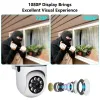 카메라 1080p Tuya/YCC365 플러스 앱 무선 IP 카메라 2MP Outdoor Street WiFi 모션 감지 카메라 AI 자동 추적 CCTV 감시