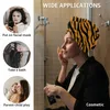 Handtuch schwarz gelber Tiger Muster Textur trockenes Haar Schnelltrockne Mikrofaser Heimatbadezimmer Turbane für Frauen