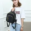 School Bags Women Girls Black Nylon Mini Backpack Travel Shoulder