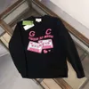 Diseñador Sweater Men Moda Fashion Pink Letter Impresión Gráfica Sweinshirt Cuello redondo Copas de manga larga