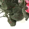 Kwiaty dekoracyjne 1 wiązki sztucznego geranium plastikowe rośliny domowe rośliny ślubne Dekoracja kwiatów 36 cm