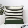 Pillow Forest Green X Stripes Throw Covers For Sofas Christmas S Decorative Sofa Pillowcases Bed