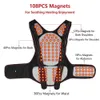 Helkroppsmassager turmalin självuppvärmning magnetisk terapi stöd bälte axel rygg och nackmassager ryggrad lumbal stag hållningskorrigering 240407