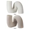 Вазы уникальный минималистский современный ваза белая керамика Boho Nordic Style Flower для гостиной/свадьба/офис/украшение
