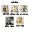 Storage Bottles Natural Crystal Jade Spray Bottle Essential Oil Perfume Atomizer Refillable Spa Beauty Salon Therapy