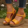 Sandals Ladies Shoes 2024 Cinkle Fashion Cint Women's Summer Solid Color Teli Women Elegant Wedges Platform Zapatos