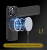شحنة لاسلكية فاخرة Magsafe حالة شفافة لـ iPhone 15 14 13 12 11 Pro Max Plus Mini Magnetic Cover