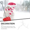 Fiori decorativi 10 paia di natalizi di branco fai da te Punta di pupazzo di neve per le corna di plastica Accessori artigianali