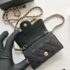 10a oryginalne portfele skórzane torebki Kobiety mini torba projektantka portfela łańcucha ramiona Cross Body CC Bag Fashion torebki z pudełkiem