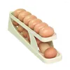 Kitchen Storage Plastic Automatic Scrolling Egg Rack Dedicated Slide Type Box Large Capacity Save Space Rolling