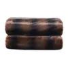 Blankets Luxury Chinchilla Faux Fur Blanket Plush Bedspread On The Bed Plaid Sofa Cover Home Decor For Living Room Bedroom