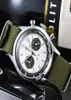 Нарученные часы Пилот Движение Seagull 1963 Хронограф 38 мм мужские часы 40 -миллиметровые запястье.