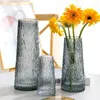 Vaser ljus lyx stil träd mönster t-formad guldfärgad glas vas nordisk enkel hemdekoration torkad blomma