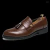 Chaussures décontractées Men de bureau Fashion Soft Moccasins Muisseurs en cuir de haute qualité