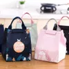 New Cartoon Picnic Kids Women Travel Thermal Breakfast Organizer Insulated Waterproof Storage Bag For Lunch Box